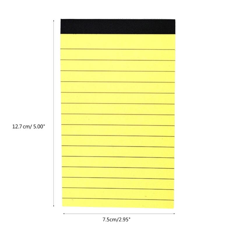 Blank Lined Notepads Mini Pocket Notebook, 6Pcs 3x5Inch Small Writing Pad Small Notepads Memo Pad for Writing Drawing