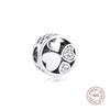 Fits Europe Bracelet 925 Sterling Silver Hearts of Love Charms Clear CZ Beads for Jewelry Making