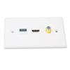 Настенная панель HD Multimedia Interface Ethernet без пайки HD USB3.0 TV F-типа для