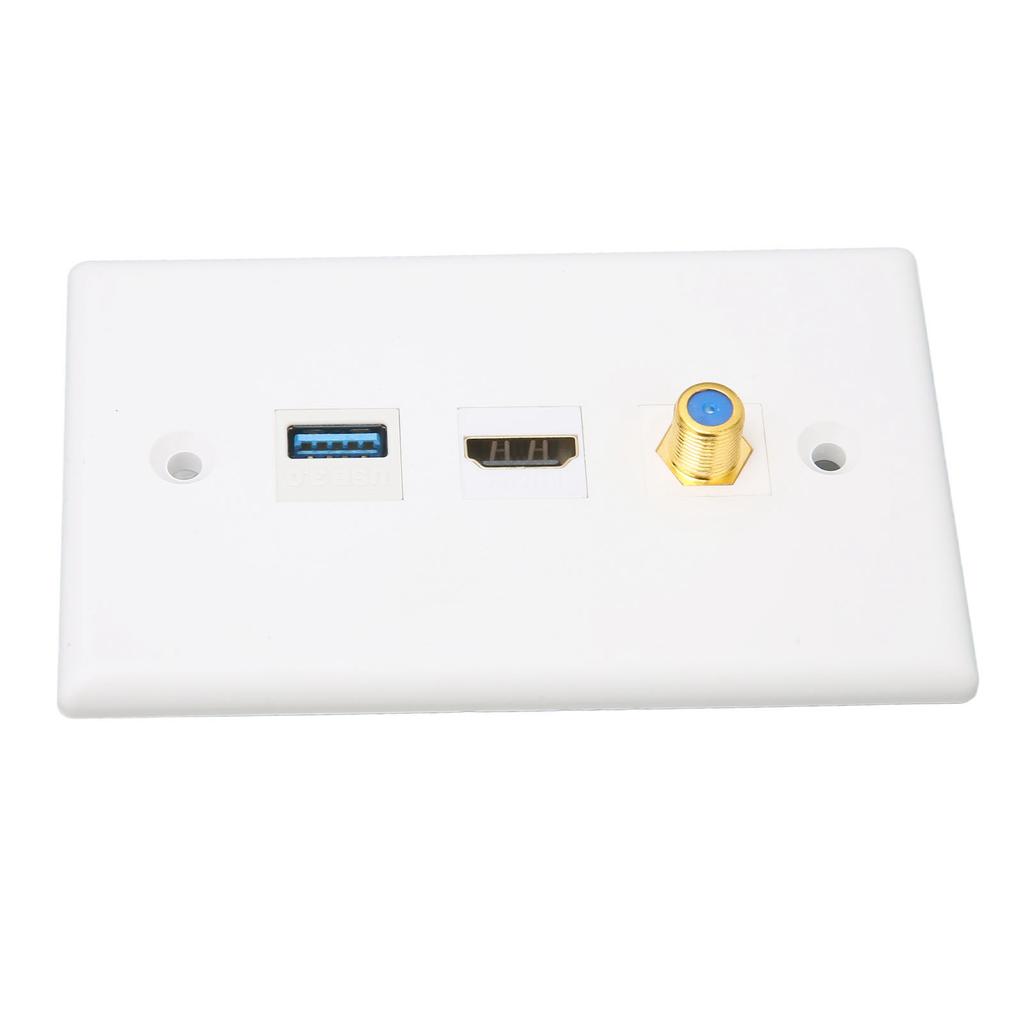 Настенная панель HD Multimedia Interface Ethernet без пайки HD USB3.0 TV F-типа для