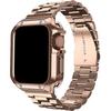 Защитный чехол из ТПУ + Металлический ремешок для Apple Watch Ultra Ремешок 46 мм 49 мм 45/44 мм 41 мм Браслет из нержавеющей стали серия 6 se 7 8 9 10
