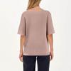 Women's Fashion Casual Solid Color Round Neck Short Sleeve Cotton Linen T-Shirt Top