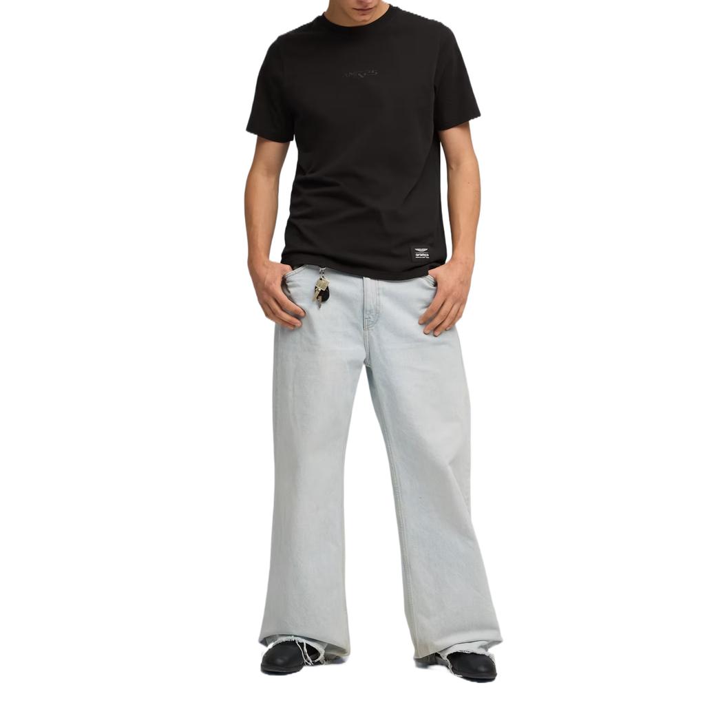 Puma X Aston Martin F1 Удобная Простая Футболка с Круглым Вырезом и Принтом Мужские Футболки 634452-01