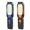 LED Work Light Rechargeable USB Torch Portable COB Hand Lamp Workshop Lamp Rotatable Magnetic Inspection Lamp with Magnet & Hook&4 Modes Car Mechanics