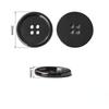 10PCS Zinc Alloy Buttons 4-Holes Buttons Black/Gold Fashion Round Zippers Leisure Clothes Shirt Overcoat Buttons