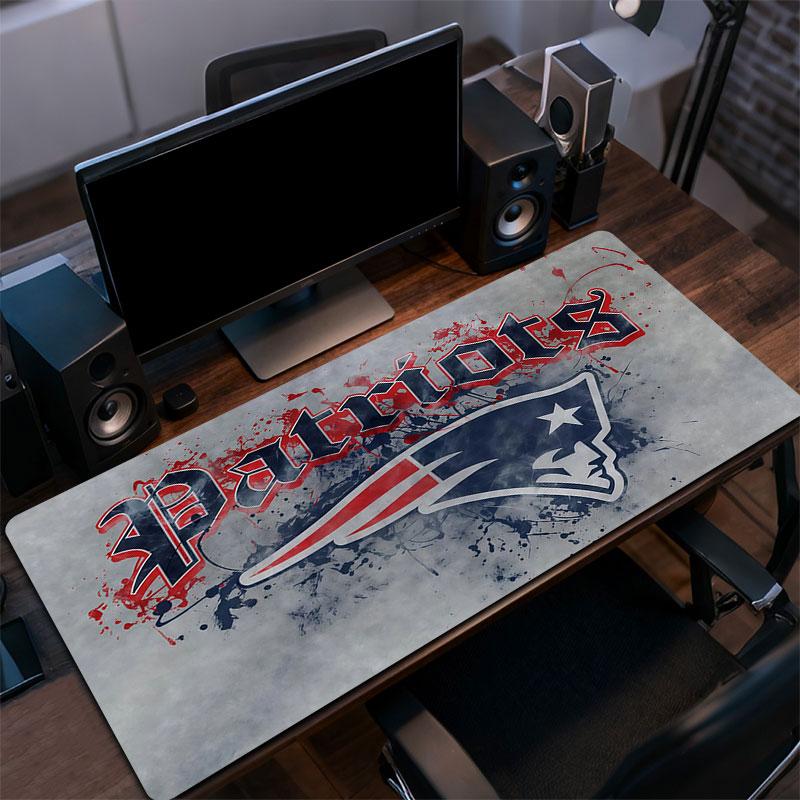 NE Patriots Mouse Pad, Large Gaming Desk Mat, Non-slip XXL Mousepad for Laptop & Tablet, Mini PC Playmat with Stitched Edges