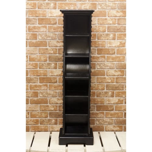 Antique Piano Keyboard and CD Holder (Brown)