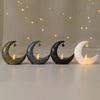 Mini Ramadan Moon Light Ramadan Decoration Soft Glow Battery Powered Eid Ramadan Candle Light Nightstand Decor