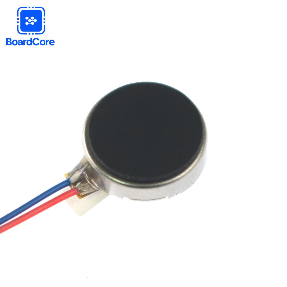 5 ШТ Микро Вибрационный Двигатель 3В 12000 об/мин Плоский Монетный Кнопочный Тип DC Вибрационный Двигатель 1027 1030 для Мобильного Телефона Пейджера Планшета