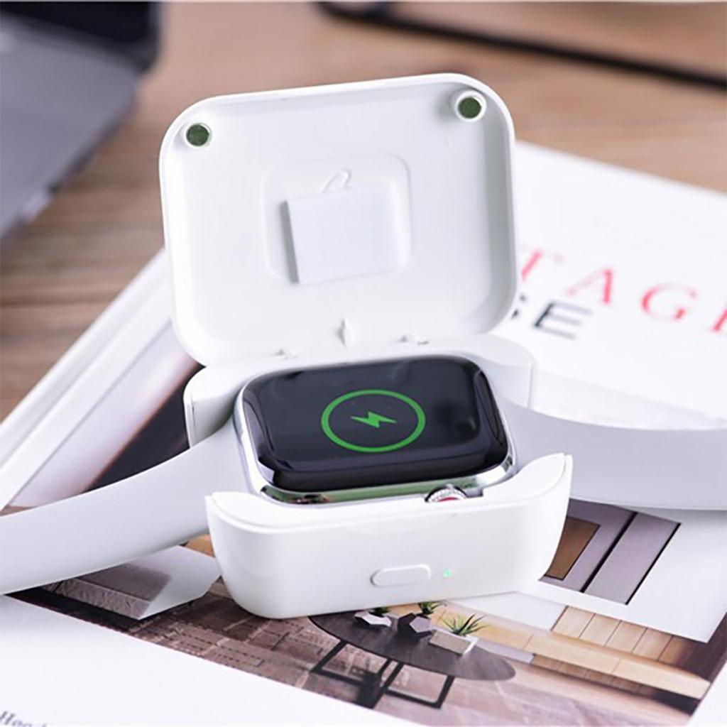 Fast Watch Power Bank for Apple Watch 10 9 8 7 6 5 4 3 2 1 Wireless Charger Portable Charging Base Station for Iwatch All Series