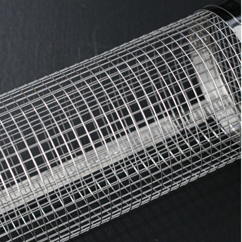 2/3Pcs Set Stainless Steel BBQ Basket Cylinder Barbecue Rack Useful Barbecue Cage for Outdoor