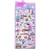 4Pcs Kawaii Sanrio 3D Relief Stickers Cinnamoroll My Melody Crystal Decals Waterproof Cute Cartoon Jelly Sticker Toys Gifts