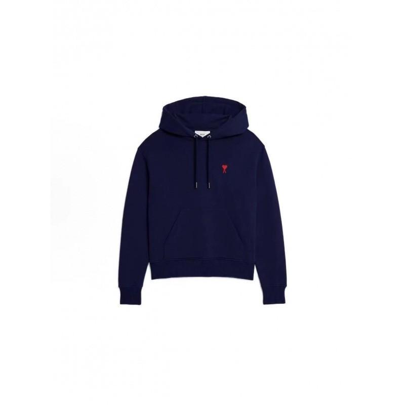 Couple Embroidered Hooded Sweatshirt Loose Fit Casual Cotton Pullover Daily Wear
