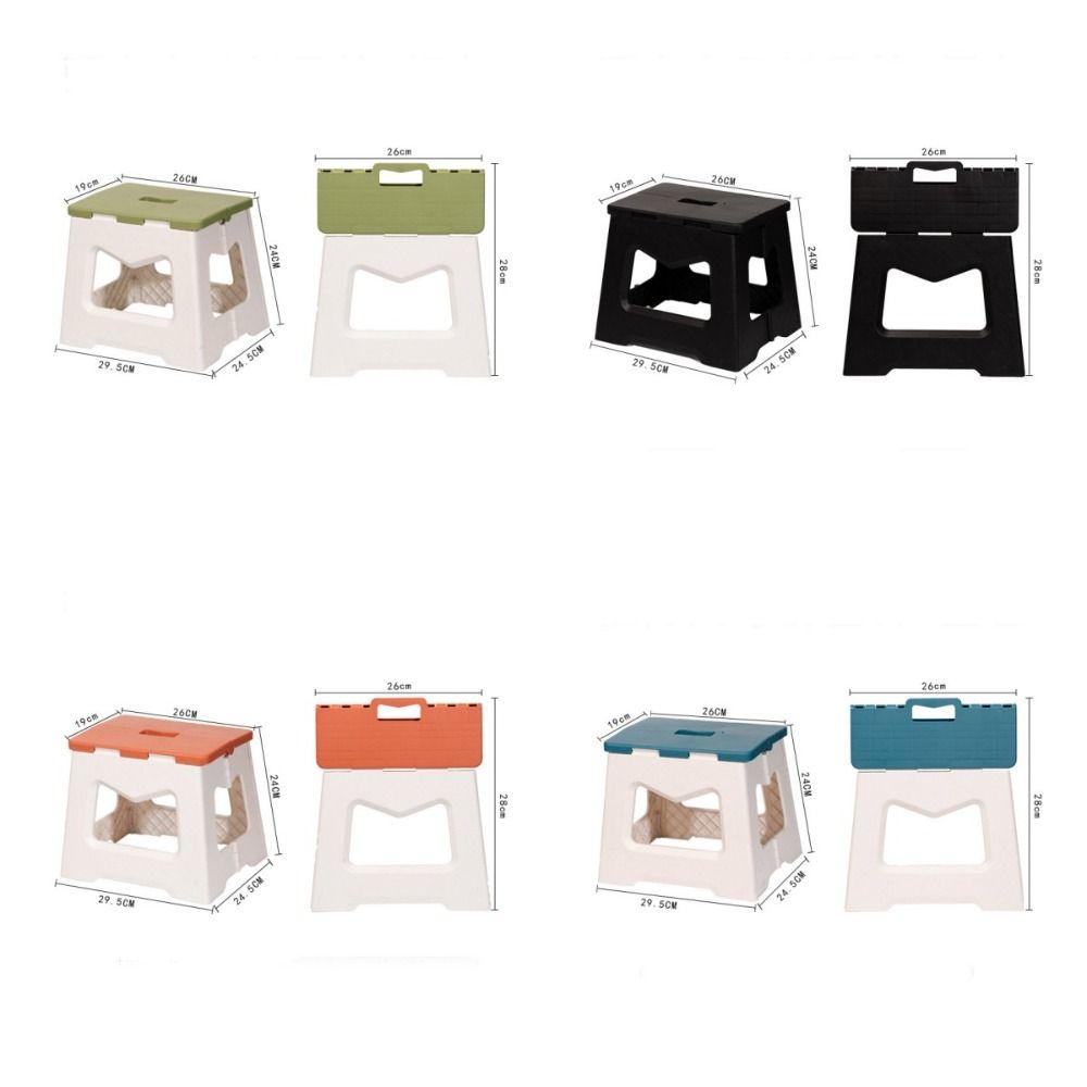 Thickened Folding Step Stool Lightweight Footstool Multi Purpose Foldable Stool Hiking