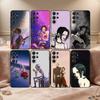 Мультяшный O-Oosaki Nana Чехол для телефона Samsung S26,S25,S24,S21,S22,S23,S30,Ultra,S20,FE,Lite,10,9,Черный Чехол