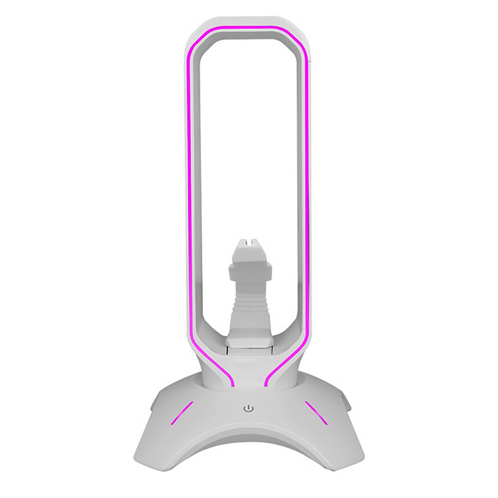 RGB подставка для игровых наушников с держателем для кабеля-«банджи» для мыши, держатель для полноразмерных наушников с USB 2.0 концентратором, игровые аксессуары