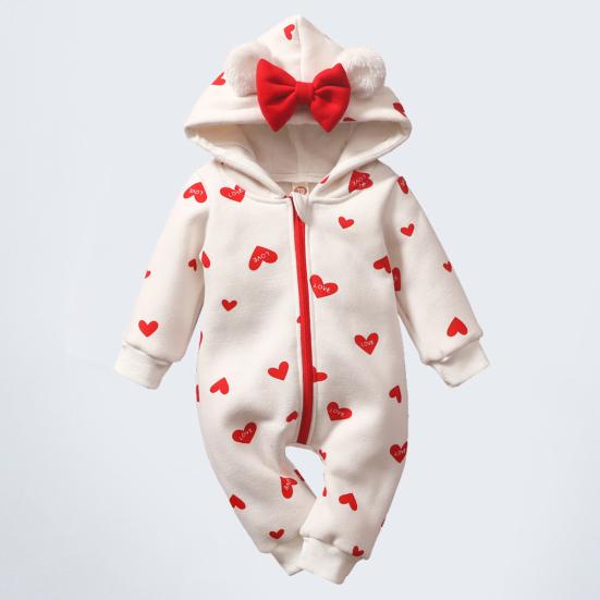 Носимая одежда для младенцев, длинный комбинезон с бантом и декором для малышей