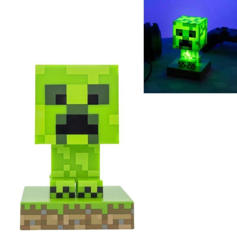 3D Ночник Персонаж Minecraft со Свечением LED для Декора Детской Комнаты