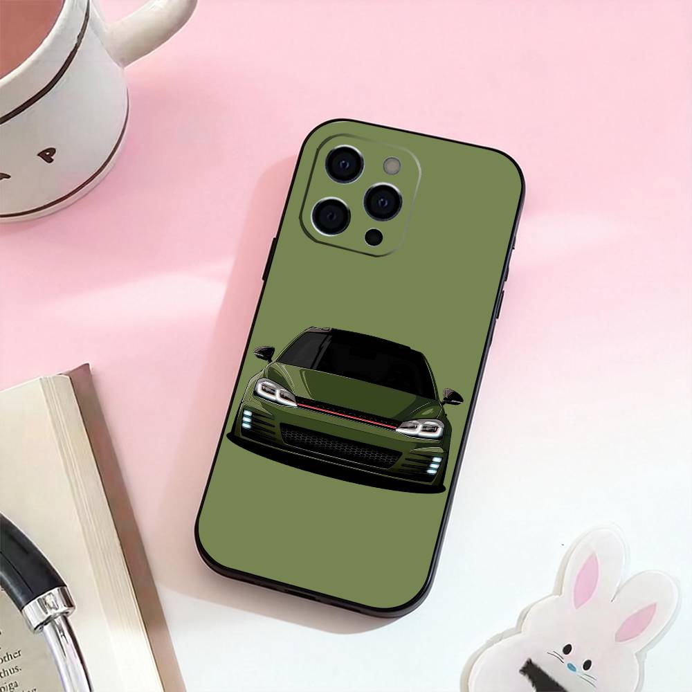 Крутой чехол для телефона G-Golf Car, силиконовый, мягкий, для iPhone 17, 16, 15, 14, 13, 12, 11, XS, Plus, Pro, Max