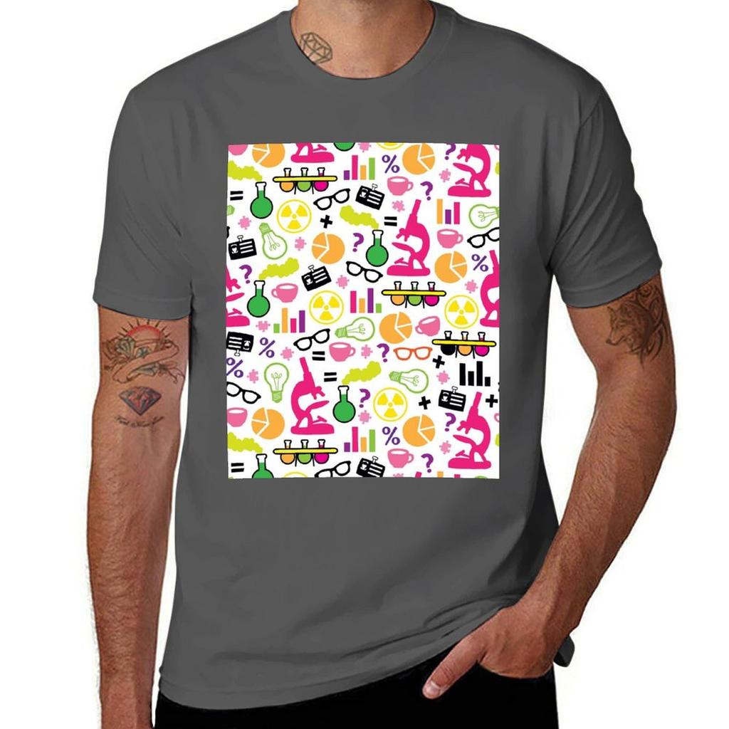Crazy Neon Scientist Pattern Tshirt Dry Fit Running Short Sleeve Top