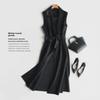 Women's Woolen Vest Coat - Autumn/Winter 2025 Fashion, Suit Collar, Long Waistcoat.