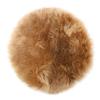 Craftworks Shearling Cushion Natural Australian Long Hair Cinnamon 38cm Round Peace Cushion Made In Japan NC034CN
