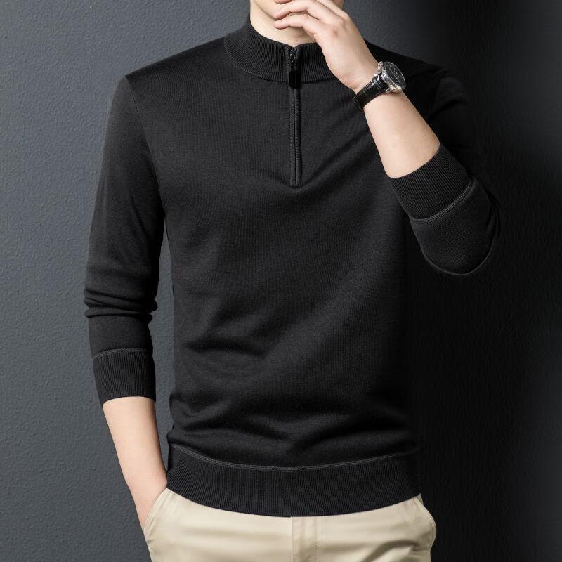 Men's Half-Zip Mock Neck Sweater
