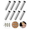 Baking Tools, Mold Tools, 8-Piece Set, Cream Horn Molds, Cylindrical Cornets, Baking Bread, Bread Supplies, Stainless Steel, Cannoli, DIY, Brea