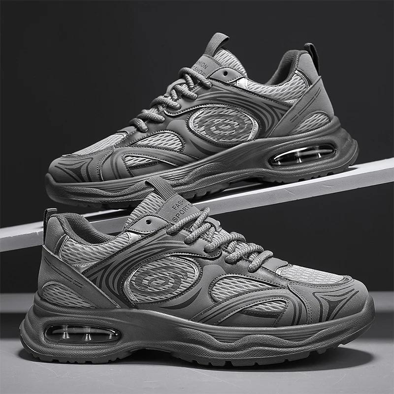 New Mesh Breathable Sports Shoes Breathable Men'S Shoes Soft Sole Shock-Absorbing Casual Running Shoes For Men