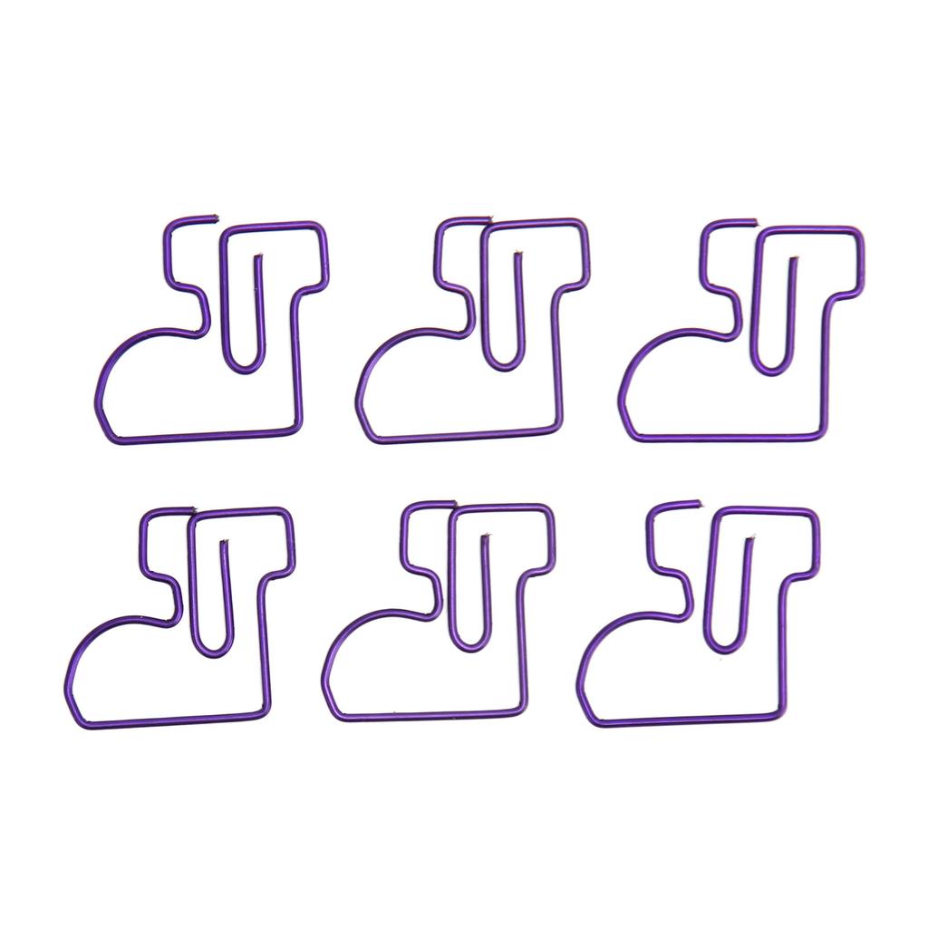 100pcs Christmas Shoes Paper Clips Metal Bookmark Paper Clips Cute Multifunctional Paper Clips for O