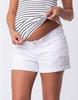 Повседневные брюки для беременных джинсовые шорты OLLIE белые [Seraphin] женские