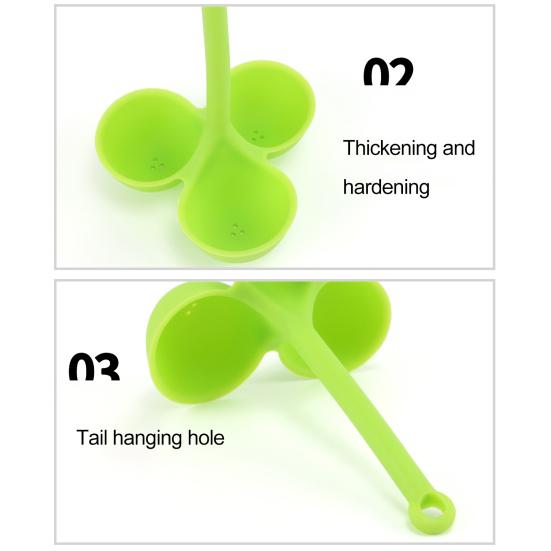 Egg Poacher Food-Grade 3 Holes Temperature Resistance Silicone Egg Cooker Egg Holder Cup Cooking Accessories