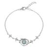 Korean Elegant Opal Space Bracelet For Women Girs Delicate Zircon Starlight Bangles Party Jewelry Gifts