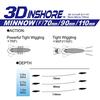 Floating 3D Inshore Minnow 90mm for Sea Bass YO-ZURI (F) GHIW, Weight 12g, R1212-GHIW-Sardine,