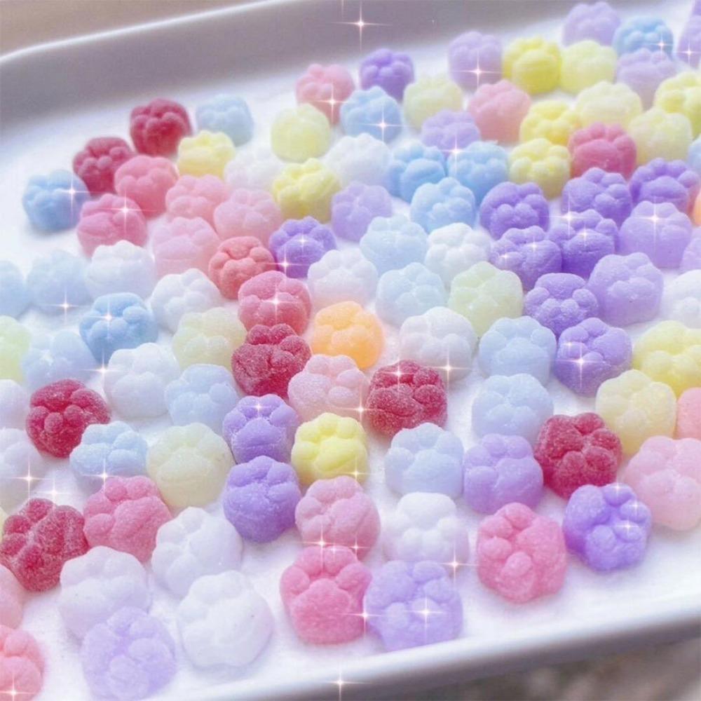 50 шт. Мини Кошачья Лапка Тайяки Сквиши Игрушка - Снятие Стресса Непоседа Сенсорные Игрушки Для Детей Взрослых, Сжимаемые Сквиши Против Тревоги Подарок