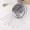 1Pc Stainless Steel Juice Soya Milk Strainer Sieve Ultra Fine Mesh Oil Grid Fishing Dumplings Hotpot Leaky Spoon Long Handle