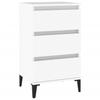 VidaXL Bedside Table White 40x35x70 Cm Engineered Wood 819668