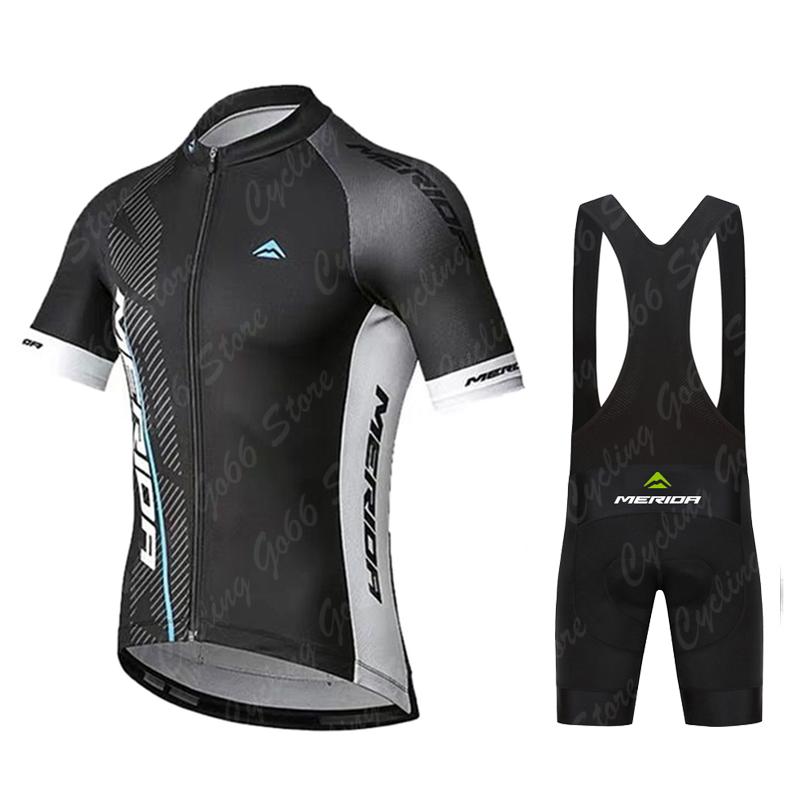 Summer Merida Cycling Jersey Set MTB Bicycle Cycling Clothing Mountain Bike Wear Clothes Maillot Ropa Ciclismo Triathlon