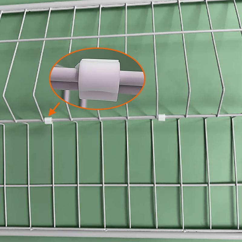 100Pcs Y-Shaped Plastic Connectors - Diy Wire Mesh Fastening Clips For Pet Cage Linking - Shelf Clips