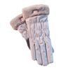 1 Pair Women Winter Gloves Windproof Thick Warm Cartoon Bear Decor Touch Screen Anti-slip Soft Cold-proof Elastic Wrist Cycling Riding Skiing Gloves