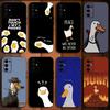 Мультяшный забавный утенок Чехол для телефона Samsung S24,S21,S22,S23,S30,Ultra,S20,Plus,Fe,Lite,Note,10,9,5G Черный Мягкий Чехол
