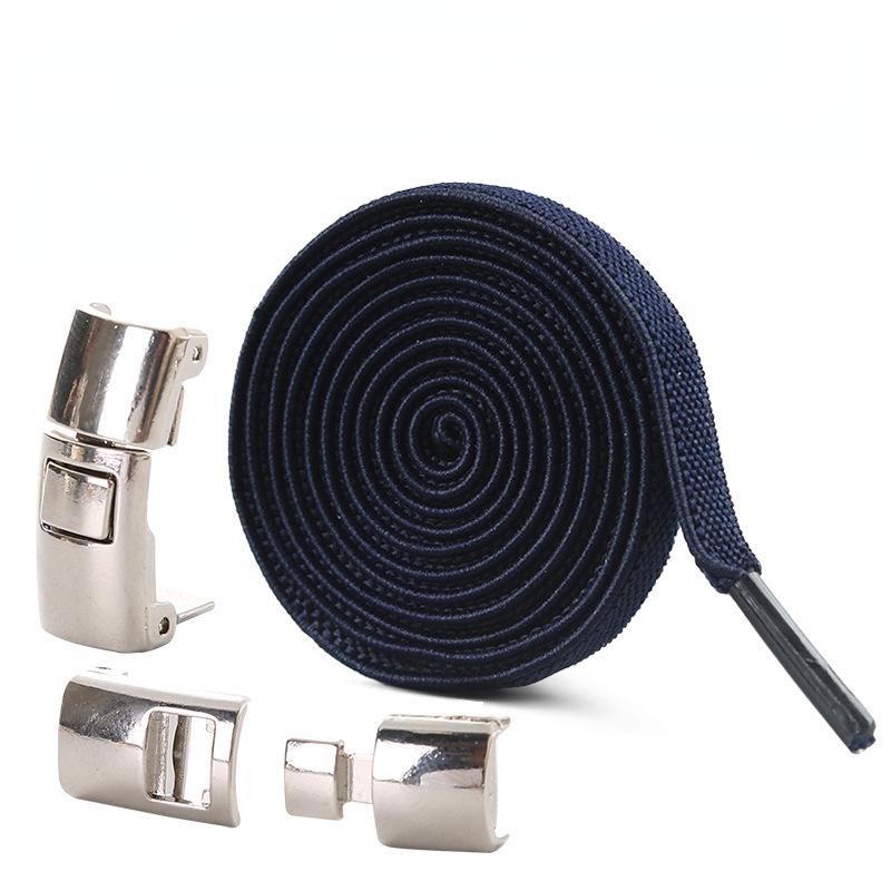 Новые шнурки для обуви без завязок, эластичные шнурки с замком для детей и взрослых, быстрые ленивые шнурки с металлическим замком, шнурки для обуви