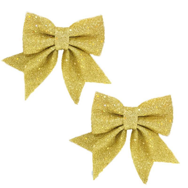 Рождественская елка Блестящий бант Домашний фестиваль Декоративный бант Подвеска