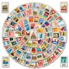 100 World Landmark Stickers, World City Landmark Stickers Travel Materials Famous Logo Building Stickers