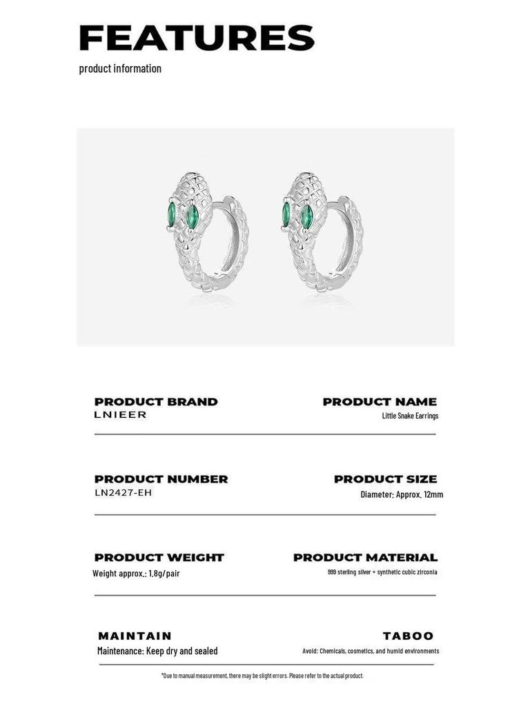 Минималистичная мужская одиночная серьга-гвоздик из стерлингового серебра 999 пробы - Крутой, Стильный, Высококачественный подарок на день рождения для парня