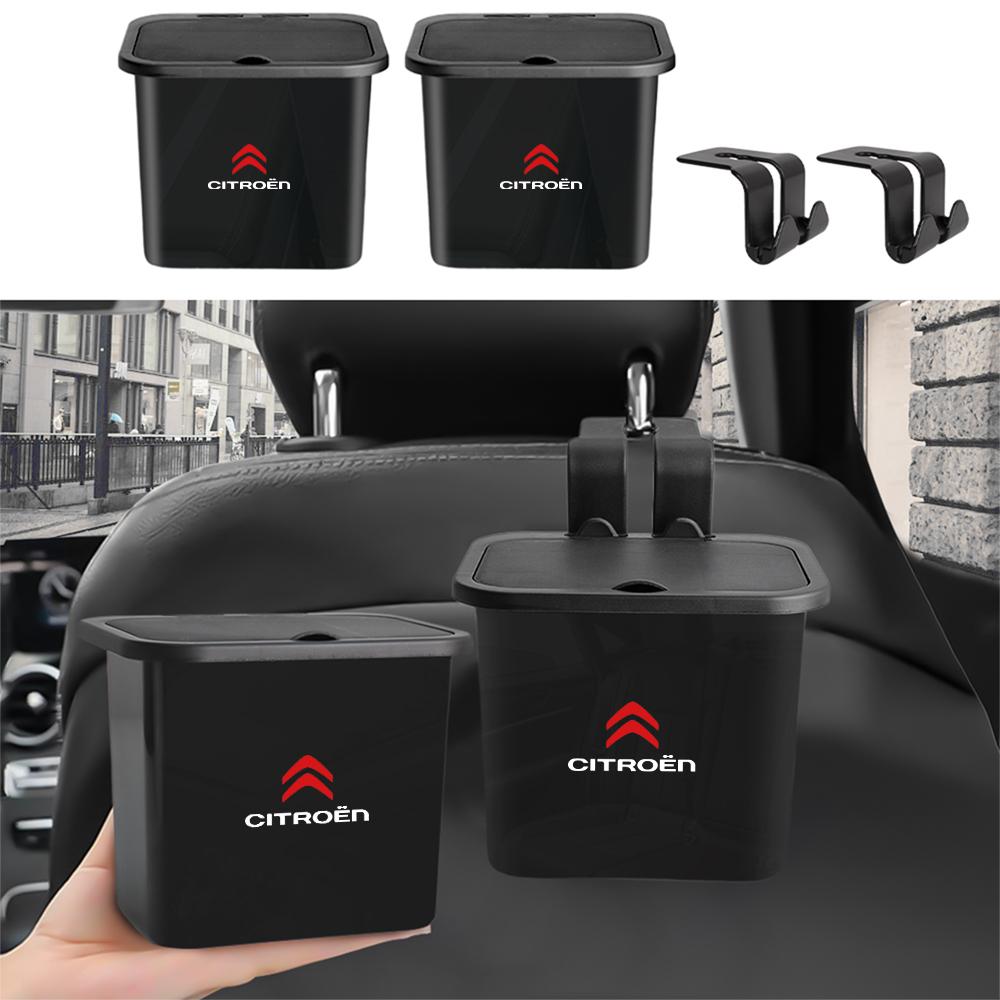 Car Interior Backseat Organizer Box Hanging Trash Can Storage Case For Citroen C1 C2 C3 C4 C5 C6 C8 C4L DS3 DS4 DS5 DS5LS DS6 DS