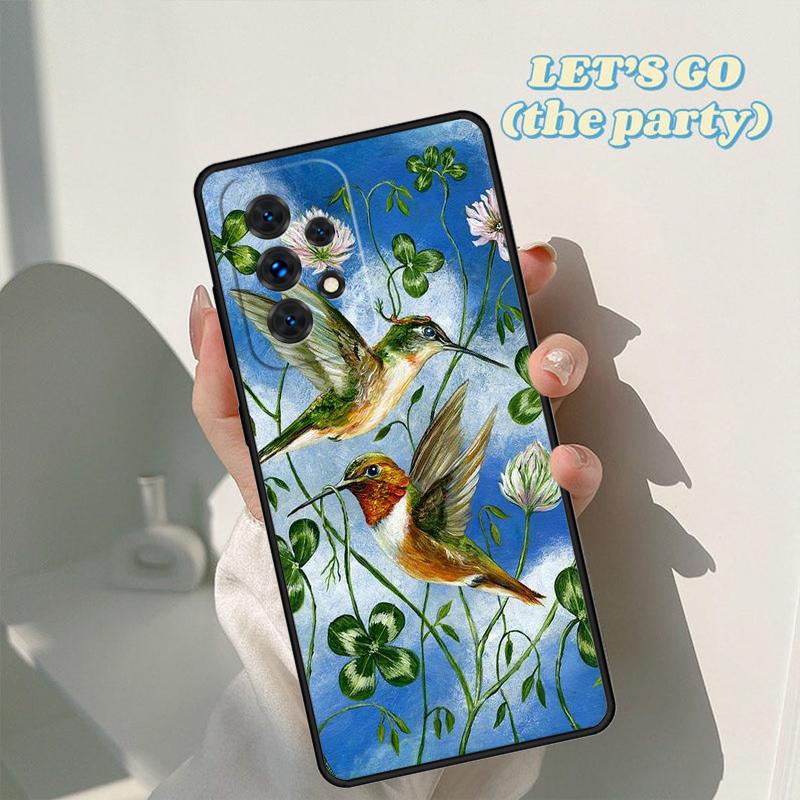 Чехол для телефона с колибри Для Samsung Galaxy A42 A31 A40 A51 A71 A32 A80 A91 A52 A72 A73 A20e A21S A50 A70 A11 A12 Чехол