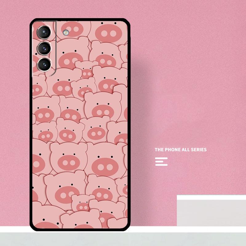 Милый розовый чехол-свинка для Samsung Galaxy S25 S26 Ultra S20 S21 S22 S23 S24 S10 Plus S25 FE Обложка Coque