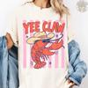 Футболка Yee Claw Рак Ковбой. Ретро-сцена с омарами из западного болота. Забавный подарок для любителя дикой природы Каджунов. Выстиранная футболка Comfort Colors® 90-х