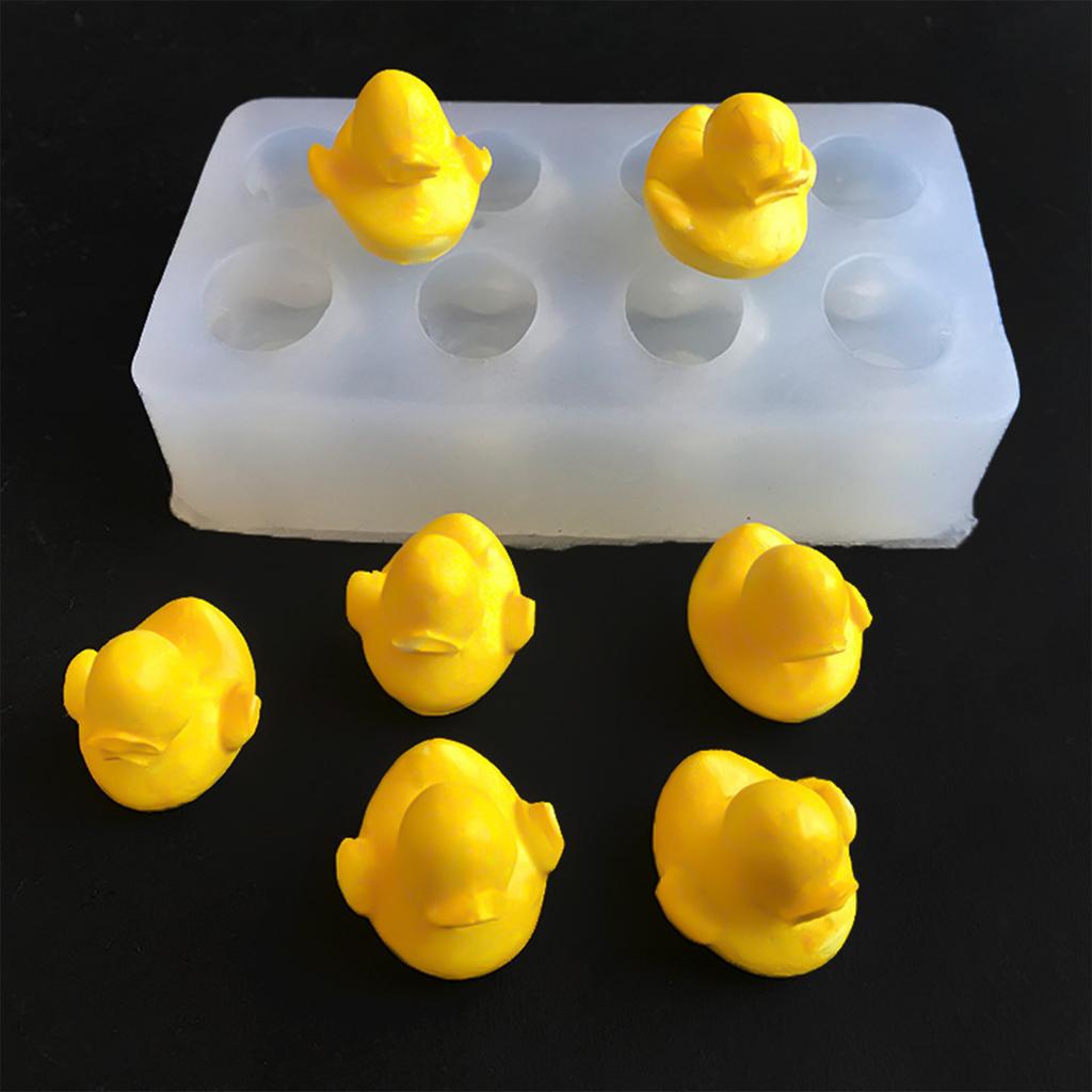 Little Yellow Duck Candle Molds Casting Molds Lovely Cartoon Animal Silicone Mould Ornament Molds Epoxy Resin Molds